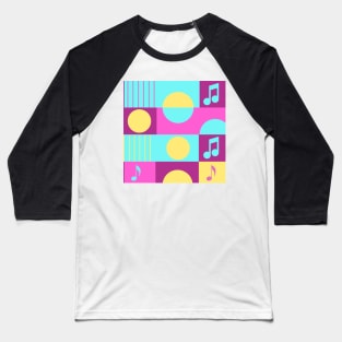 color pop music Baseball T-Shirt